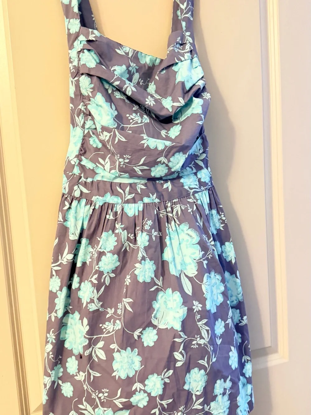 Free People Floral  Dress in Teal and Slate - Picture 5 of 5